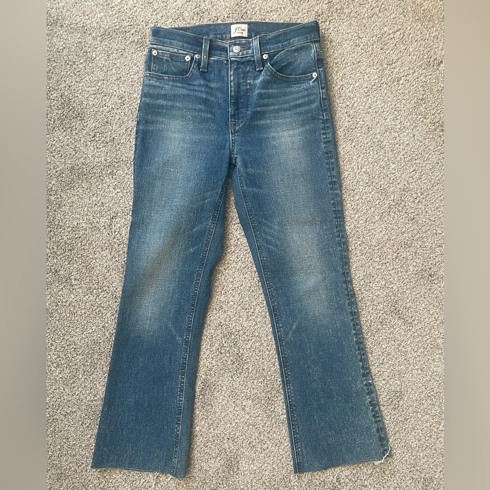 J. Crew Billie Demi Boot Crop Jeans
